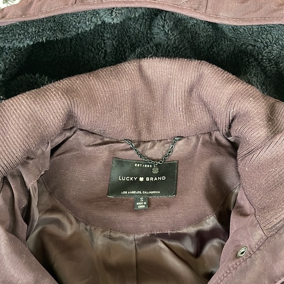 Lucky Brand Lined Coat with Detachable Hood and Lined Pockets (S) - Picture 4 of 7